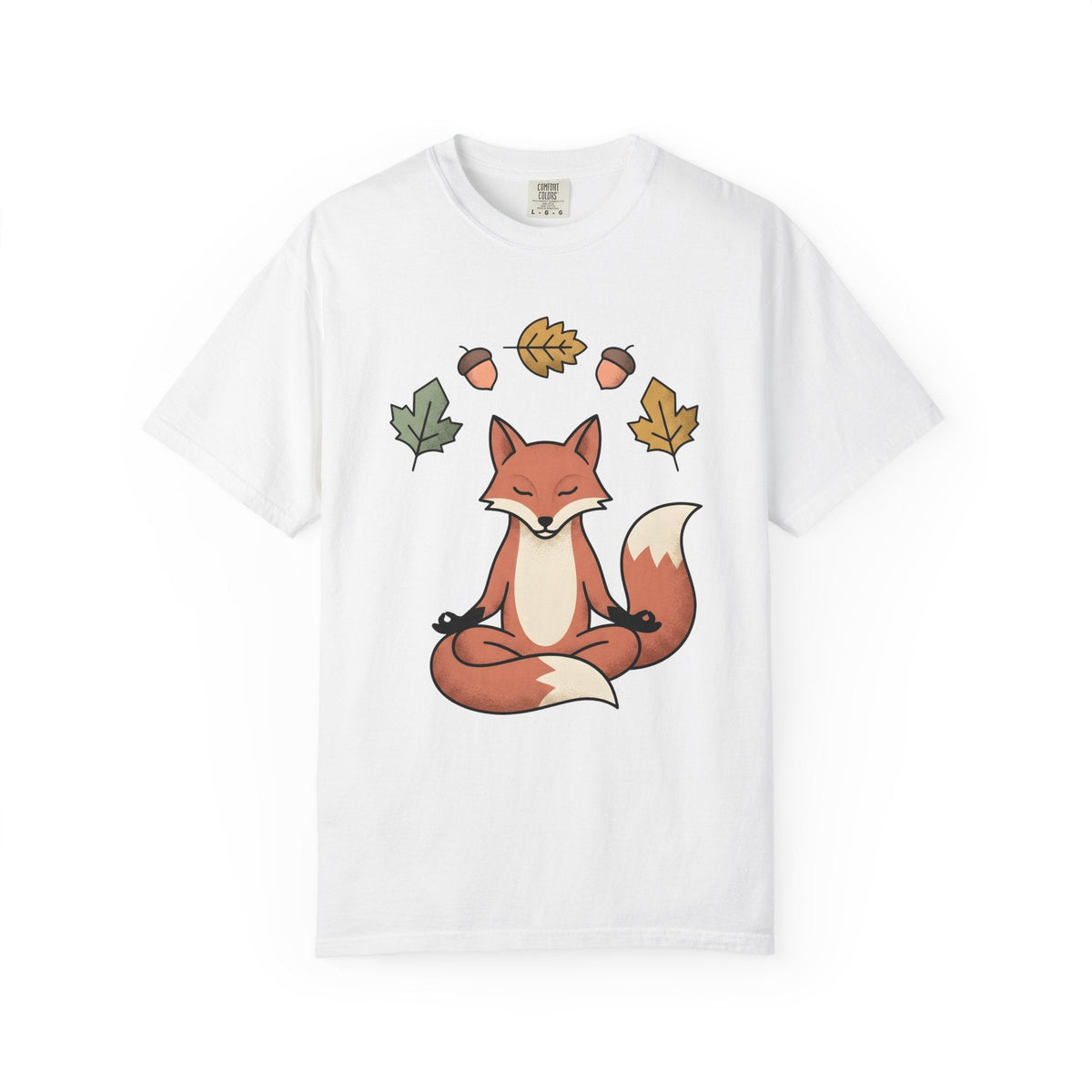 Calm Fox Shirt Yoga Enthusiast Pets Unisex Gift Cartoon Tee product image 1