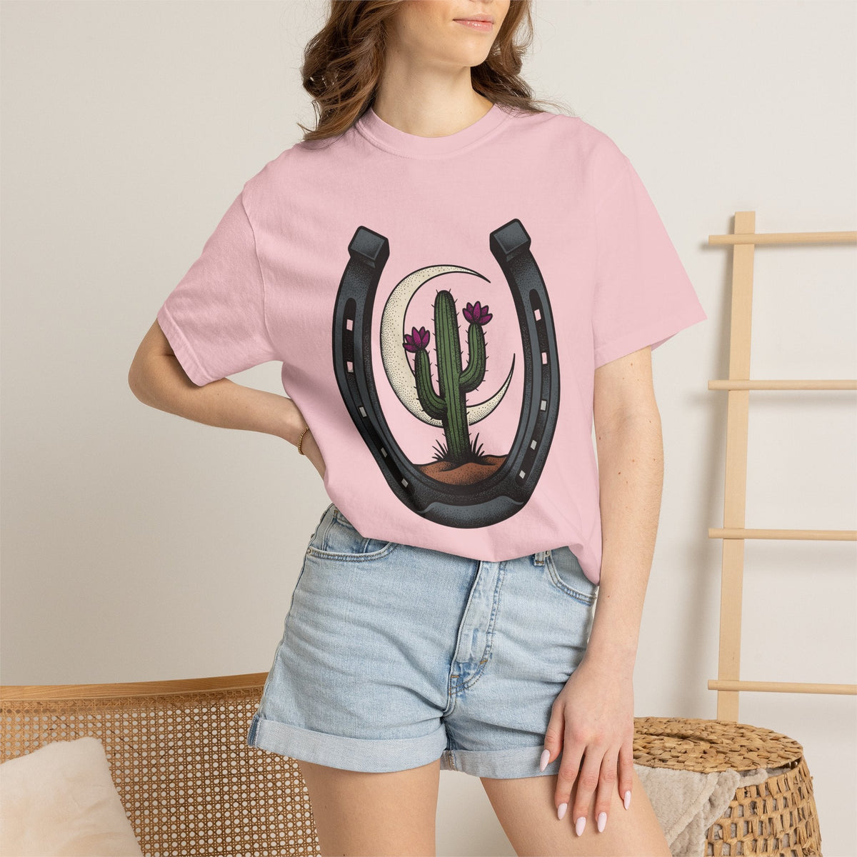 Succulent Horseshoe Shirt Cowgirl Rodeo Gift Women product image 12