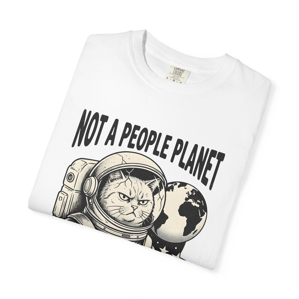 Astronaut Cat Bold T-Shirt – Space Kitty Lover Design product image 5