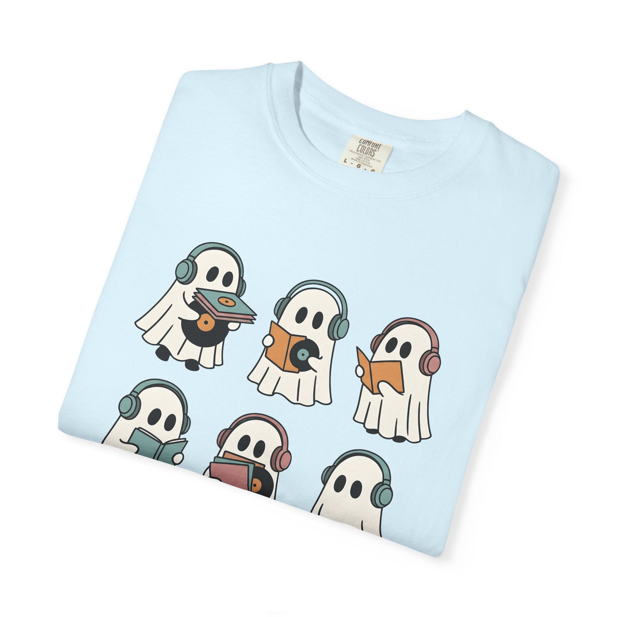 Ghost Music Shirt Halloween Unisex Gift Cartoon Tee Spirit product image 8