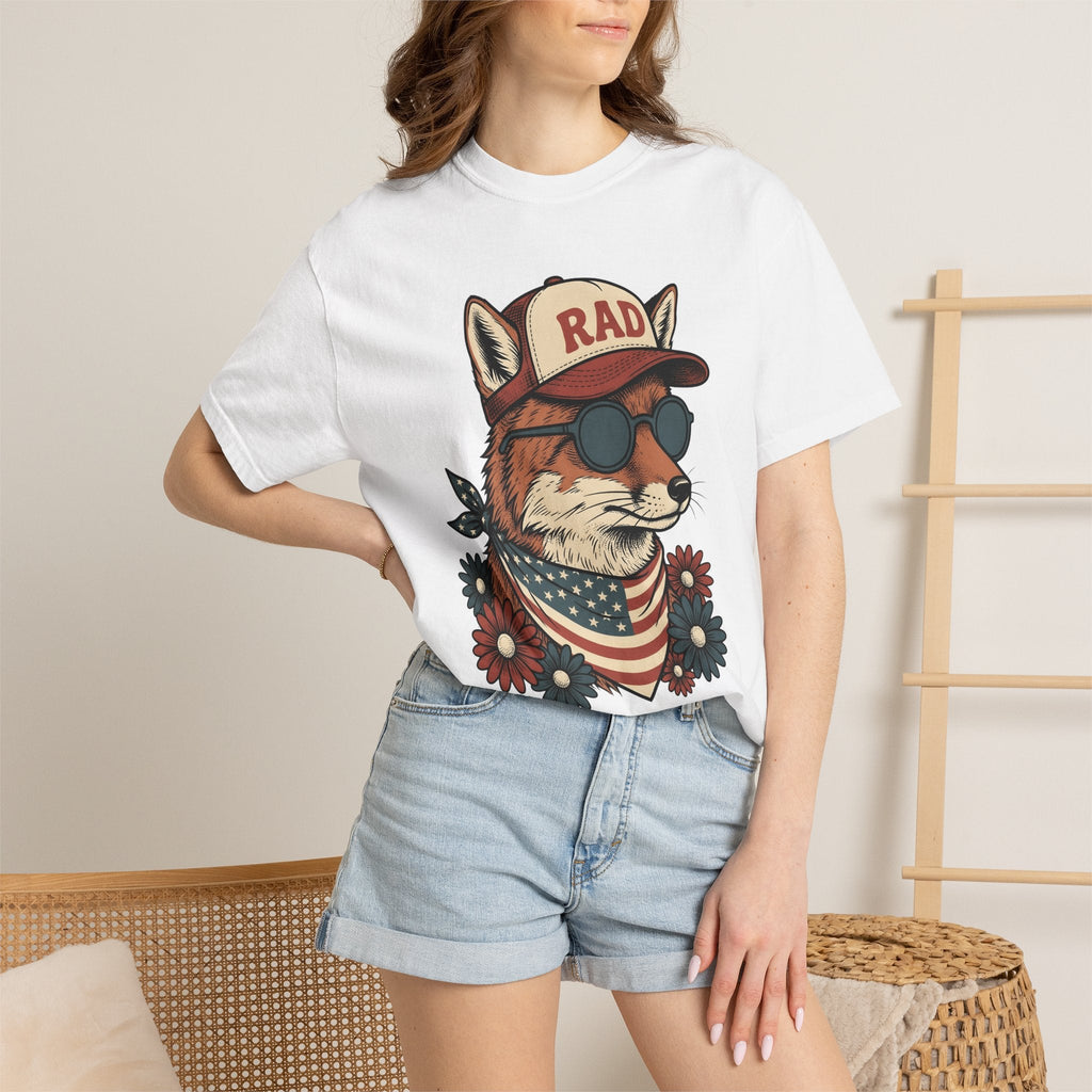 Fox Eyeglasses Shirt 4th Of July Fauna Unisex Gift Classic product image 6