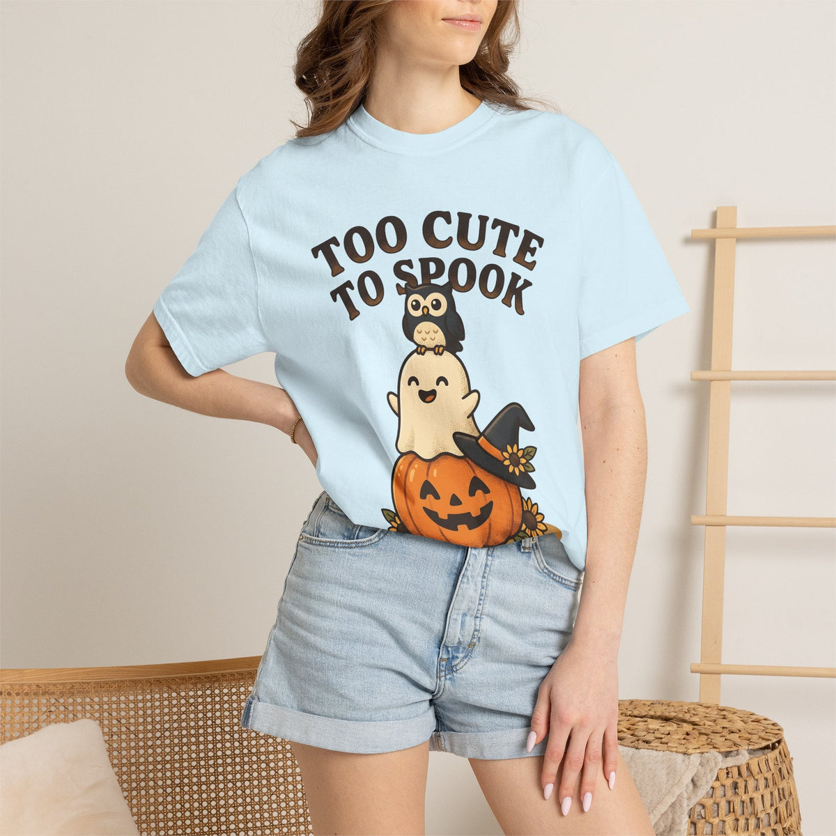 Pumpkin Bird Vintage T-Shirt – Cute Halloween Autumn product image 9