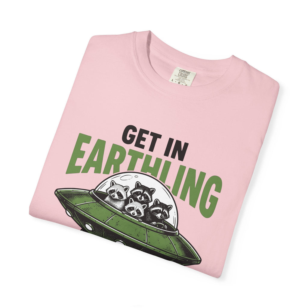 Raccoon Spaceship Comic T-Shirt – Funny Space Wildlife product image 11