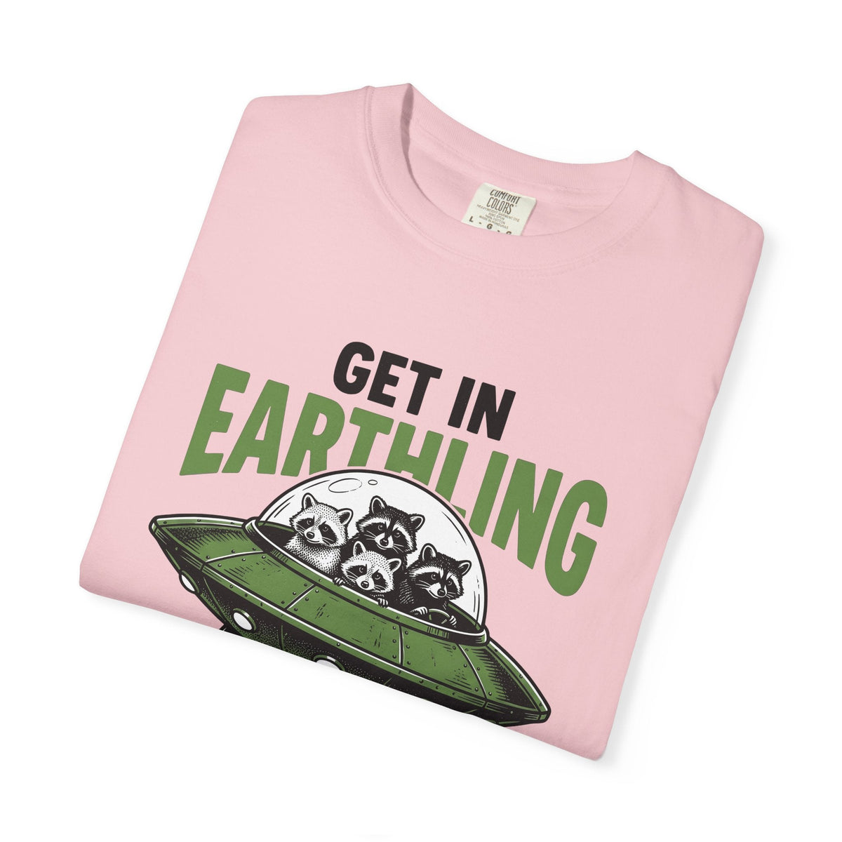 Raccoon Spaceship Comic T-Shirt – Funny Space Wildlife product image 11