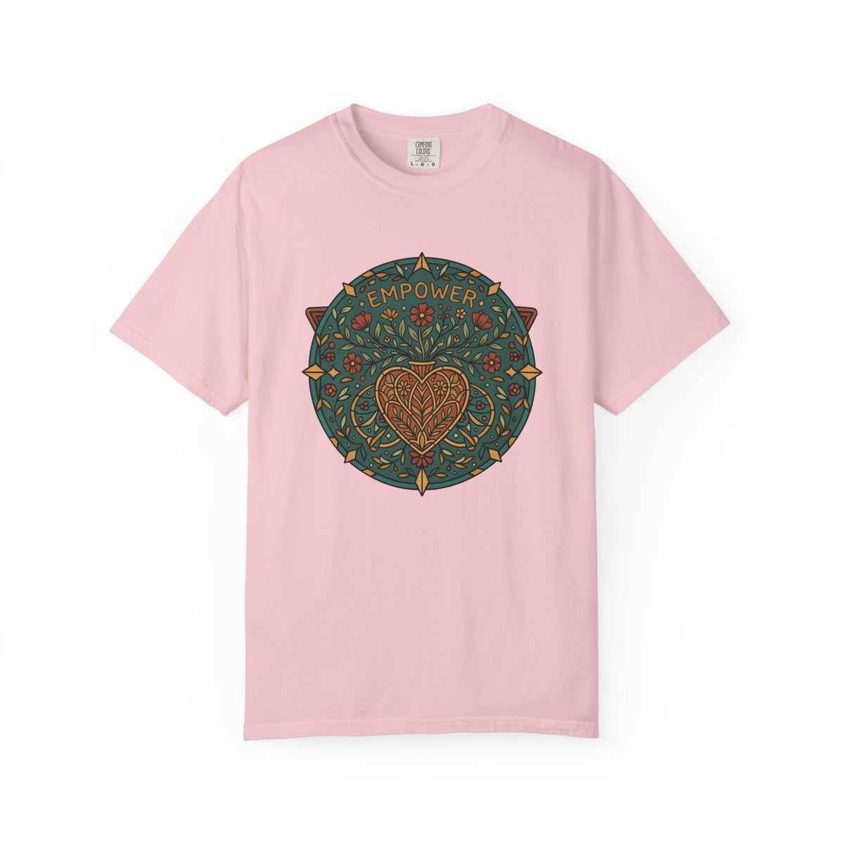 Heart Floral Mandala Shirt Boho Chic Empowerment Unisex product image 3