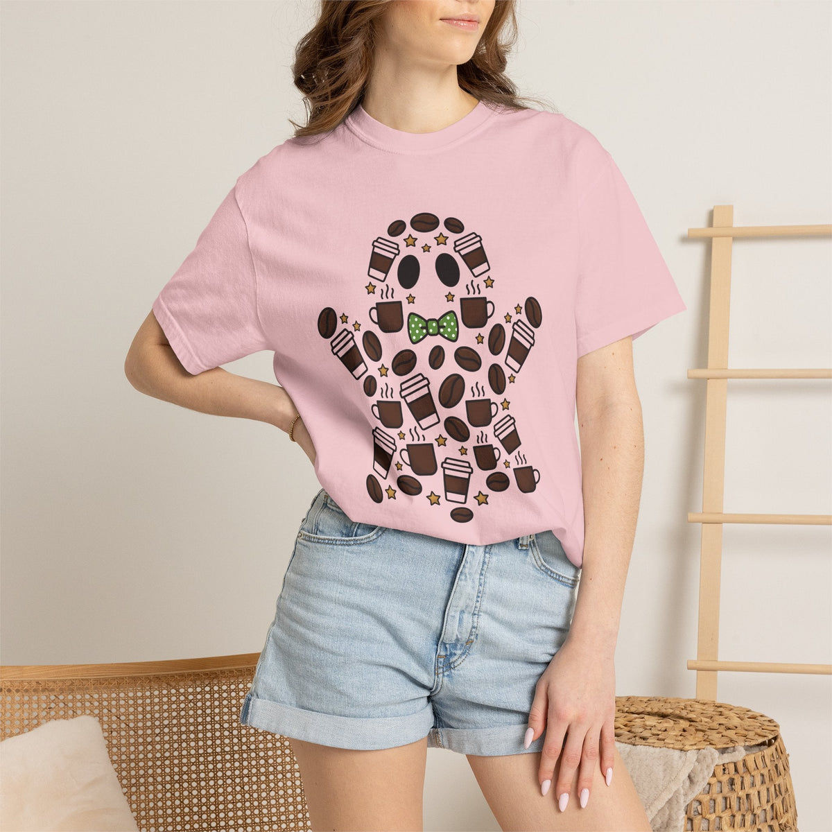 Ghost Coffee Shirt Halloween Unisex Gift Cartoon Tee T-Shirt product image 12
