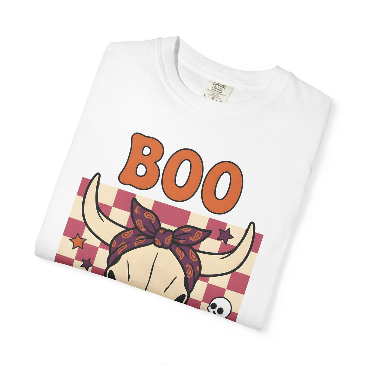 Cow Skull Shirt Cowgirl Western Gift for Women Cartoon Tee product image 5