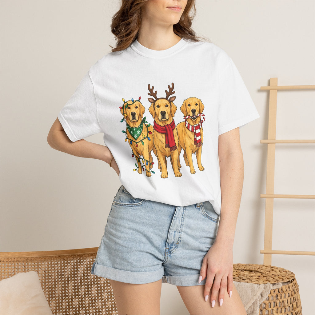 Retriever Dog Shirt Christmas Pets Unisex Gift Sketch Tee product image 6