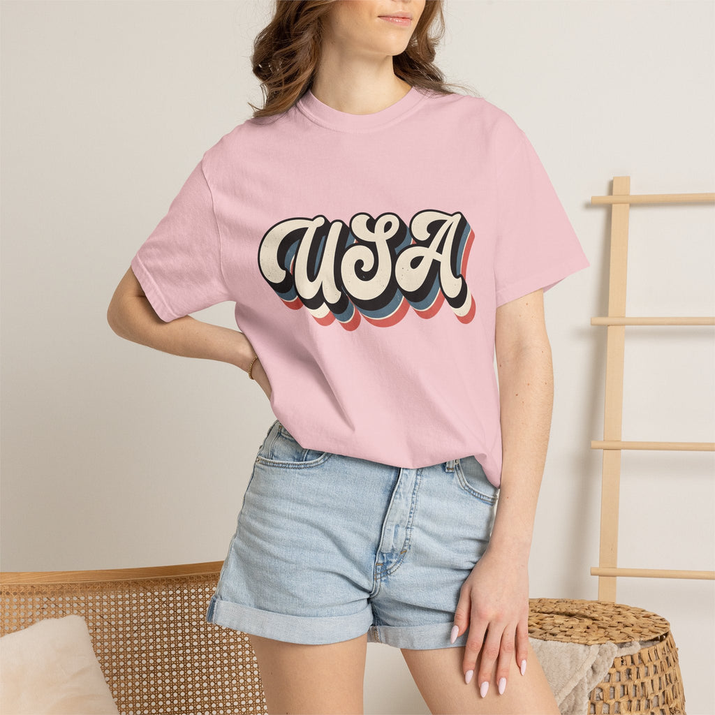 Usa Script Shirt America/4th Of July Patriotic Unisex Gift product image 12