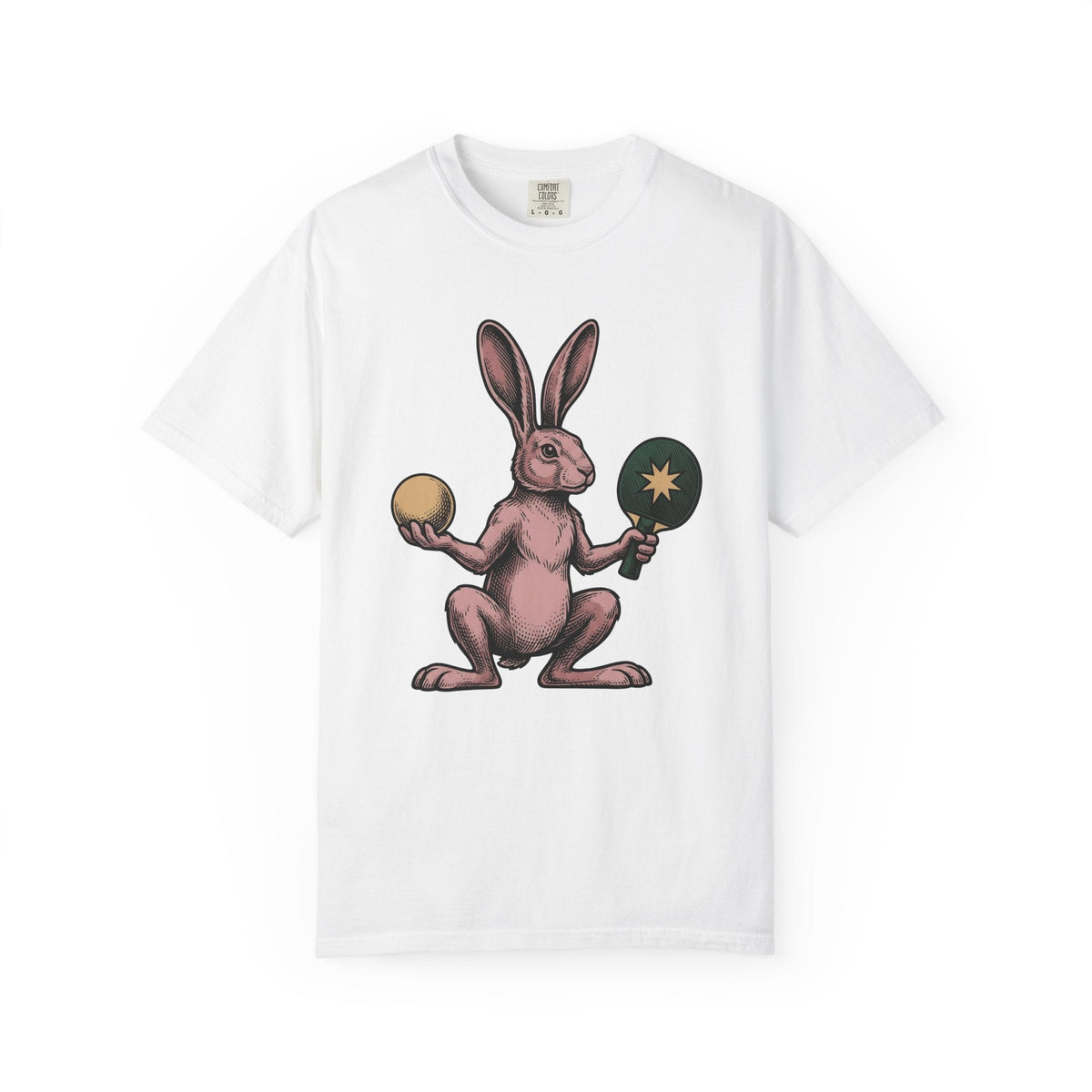 Bunny Ping Pong Shirt Sports Pet Unisex Gift Retro Tee product image 1