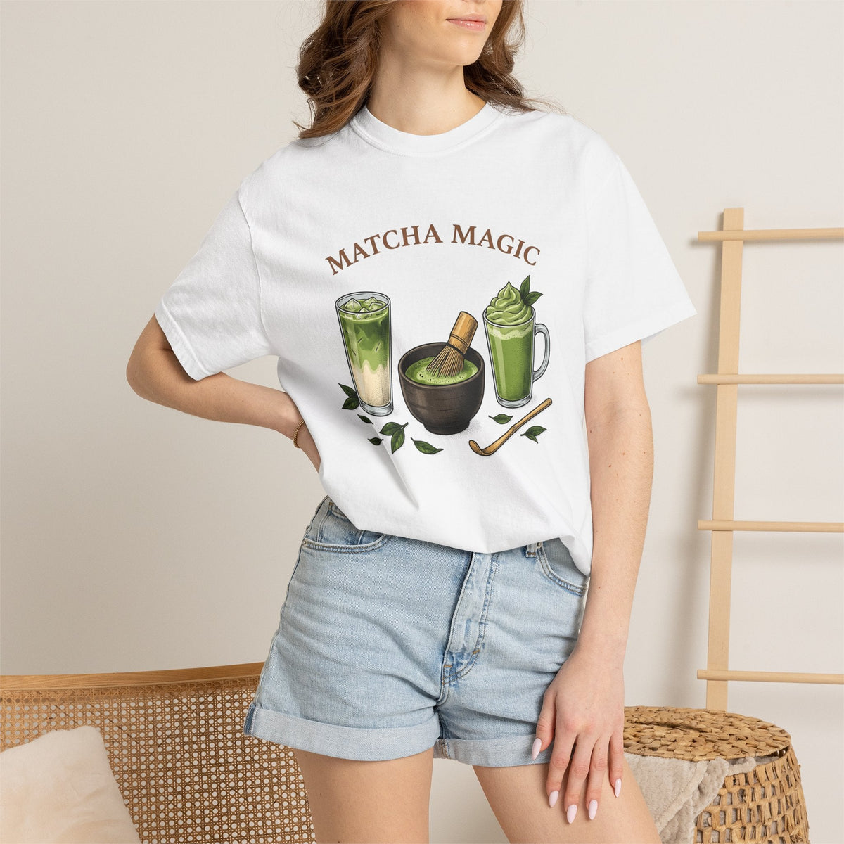 Matcha Latte Shirt Coffee Cooking Unisex Gift Old School product image 6