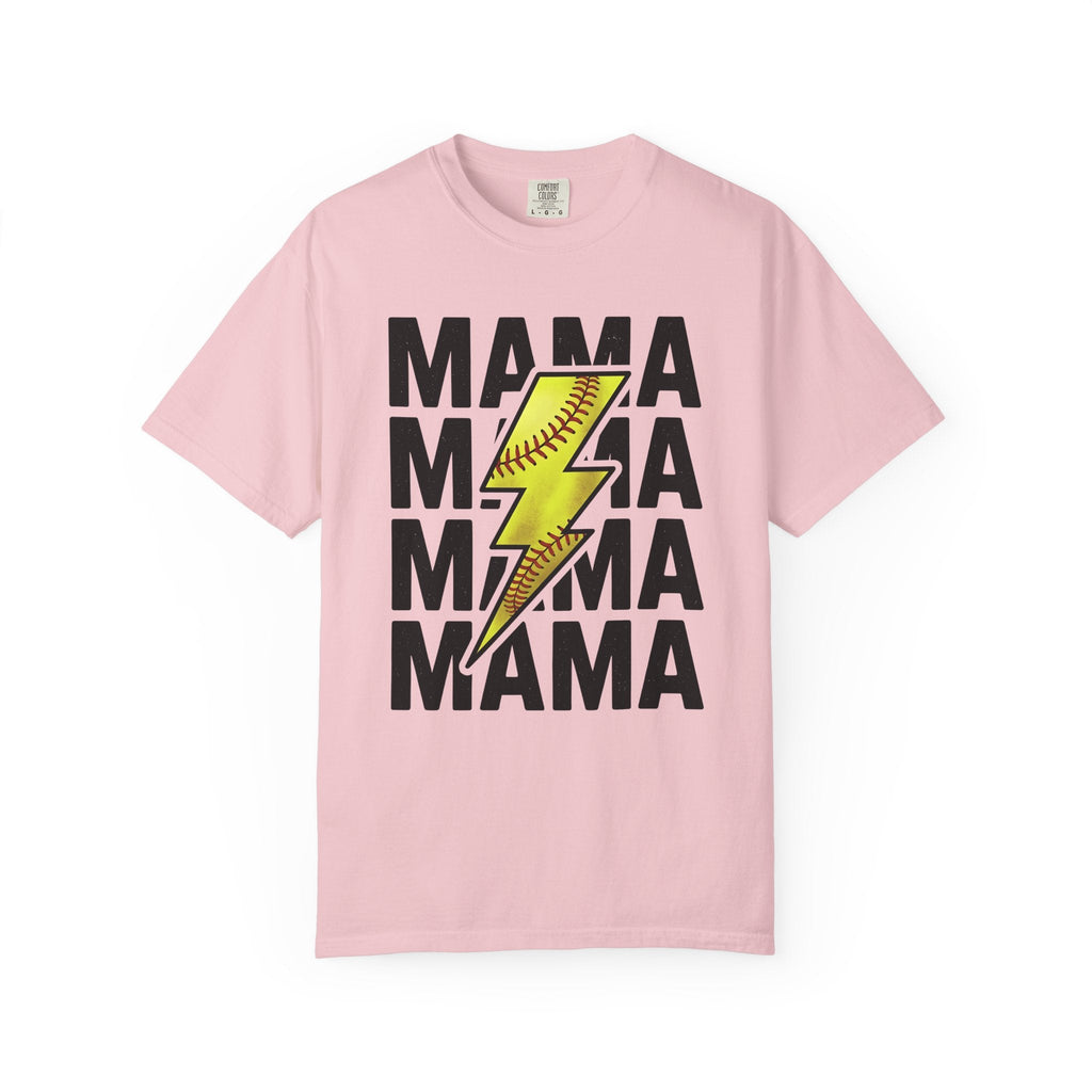 Softball Flash Bolt Shirt Moms Workout Gift for Women Heavy product image 3