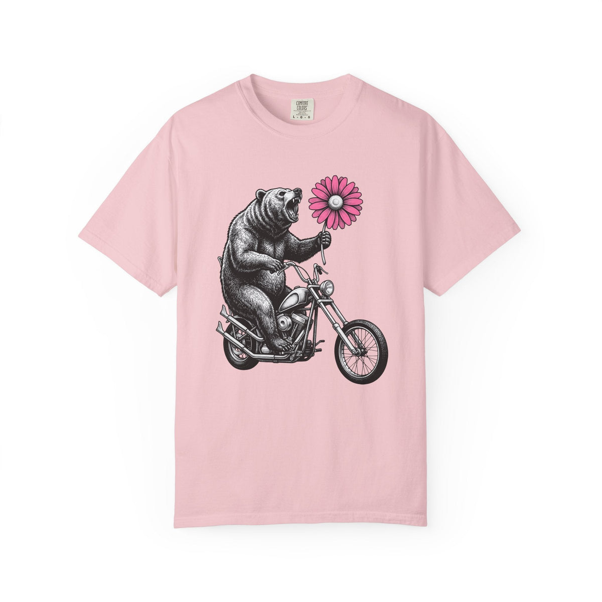 Bear Motorcycle Shirt St Valentines Day Animal Unisex Gift product image 3