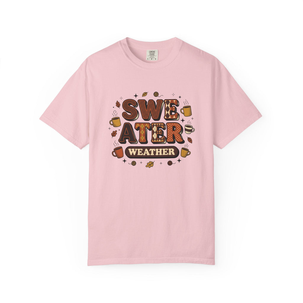 Cozy Mug Maple Leaves Old School T-Shirt – Fall Latte Lover Design, Unisex Graphic Tee
