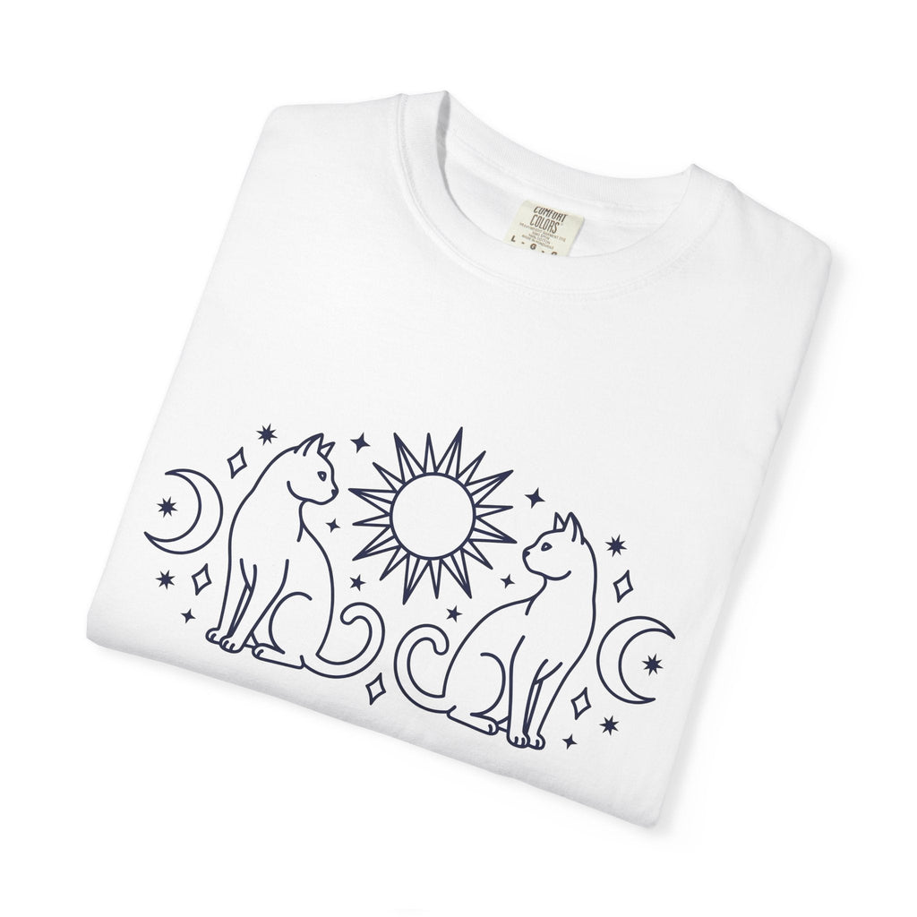 Magical Cats Shirt Cat Astrology Unisex Gift Outline Tee product image 5