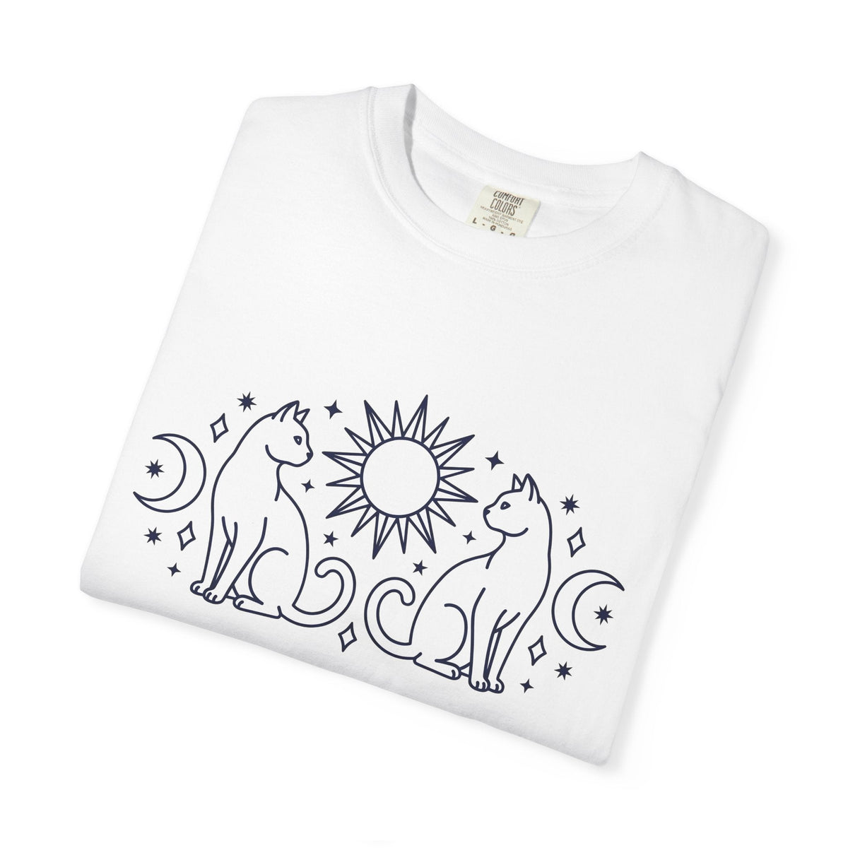 Magical Cats Shirt Cat Astrology Unisex Gift Outline Tee product image 5