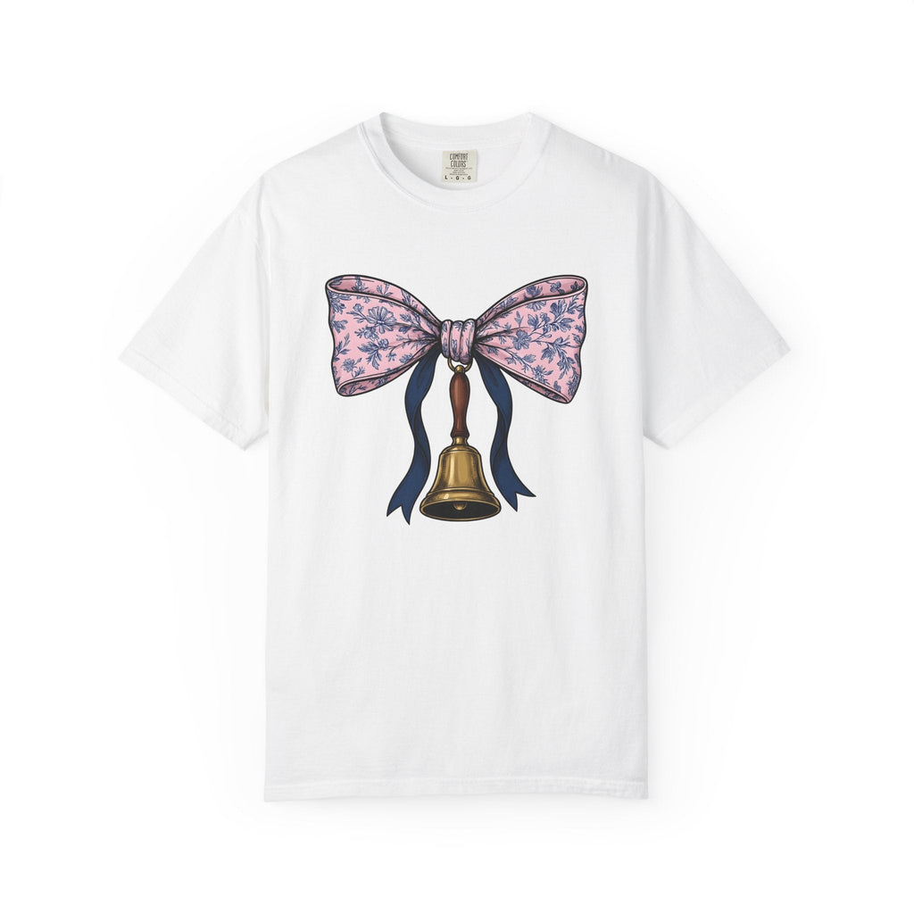 School Bell Antique T-Shirt – Vintage Teacher Pencil product image 1