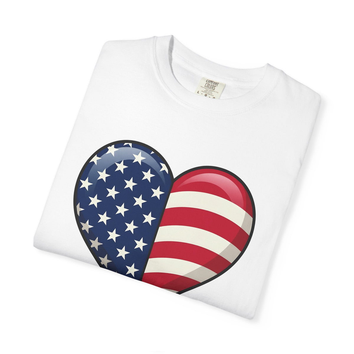 American Heart Shirt 4th Of July Usa Unisex Gift Graphic product image 5