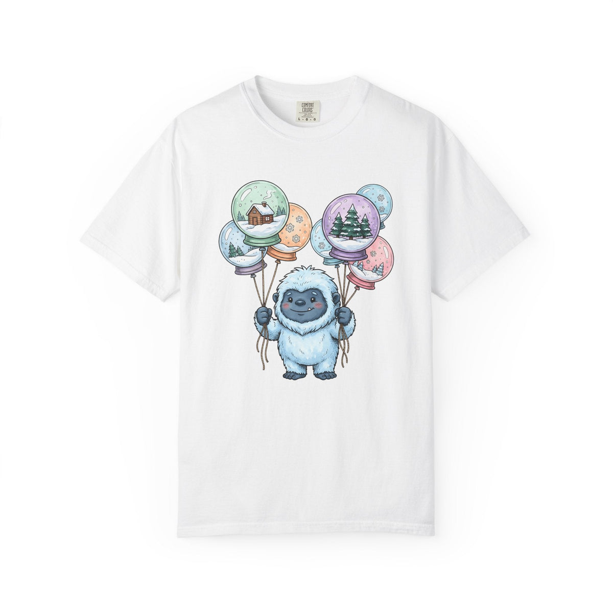 Bigfoot Snow Globe Shirt Cute Cold Unisex Gift Illustrated product image 1