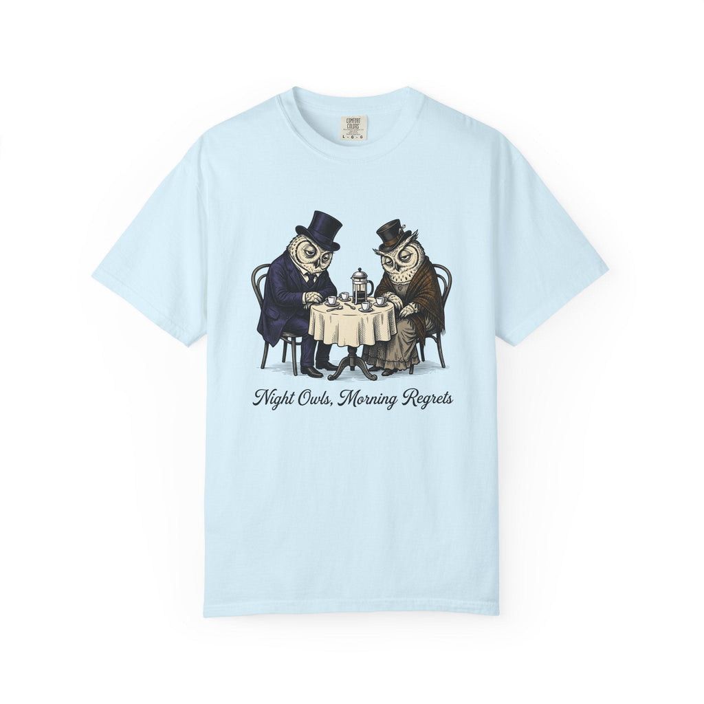 Owl Tea Gathering Shirt Coffee Wildlife Unisex Gift Retro product image 2
