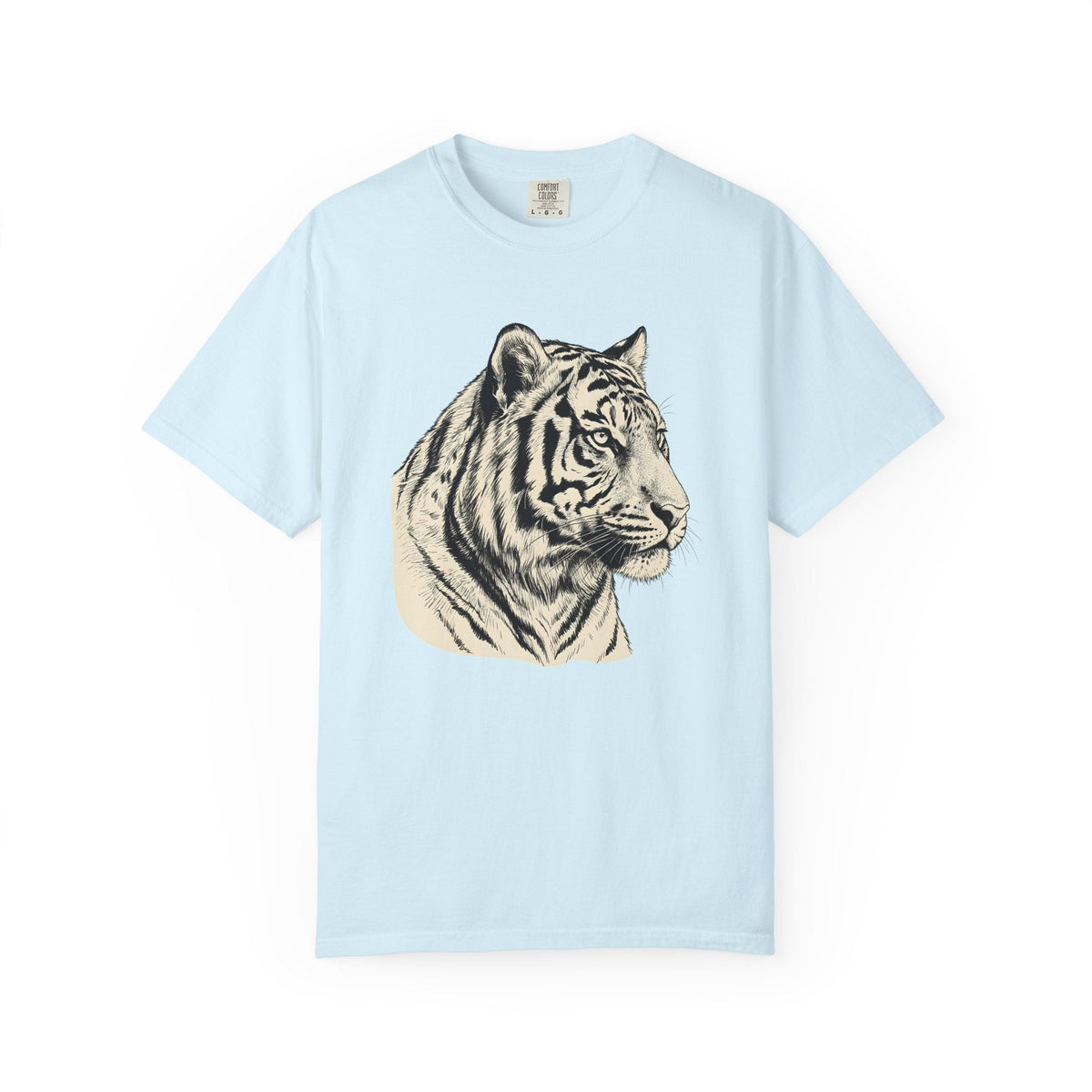 Tiger Head Shirt Animals Wildlife Gift Women Line Art Tee product image 2