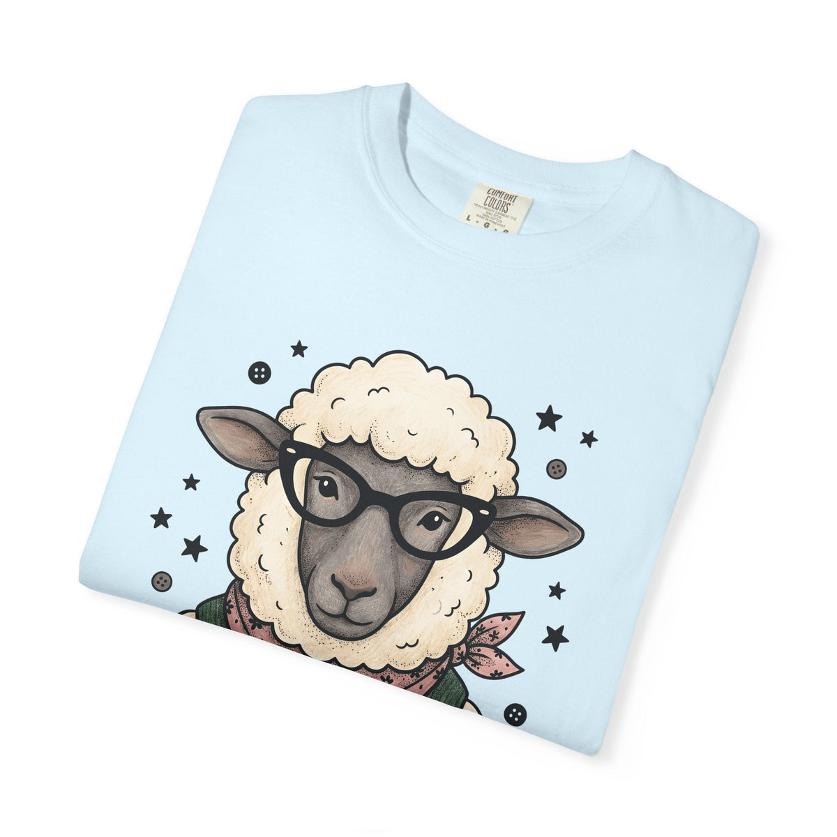 Sheep Glasses Line Art T-Shirt – Funny Minimalist Animal product image 8