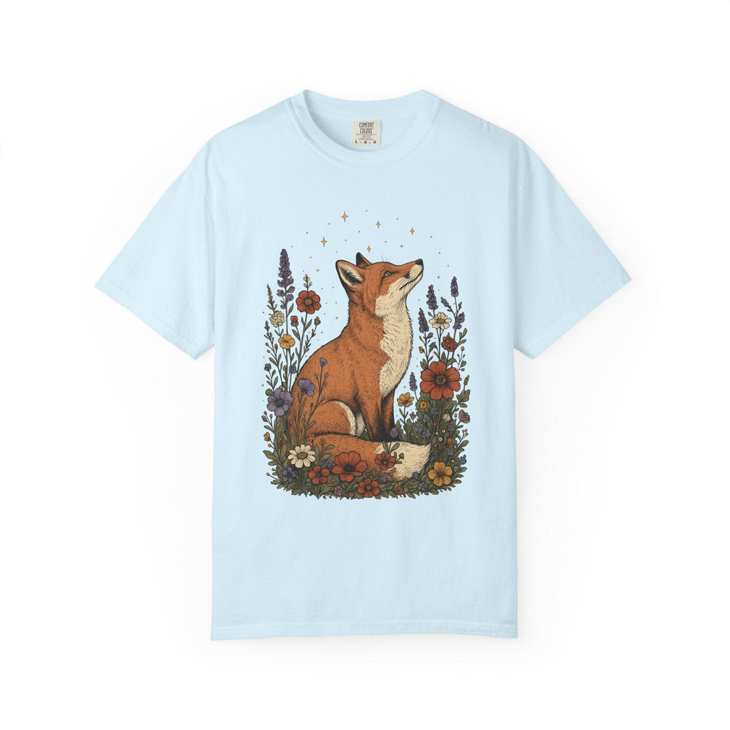 Fox Blossom Shirt Animals & Flowers Trees Unisex Gift Folk product image 2