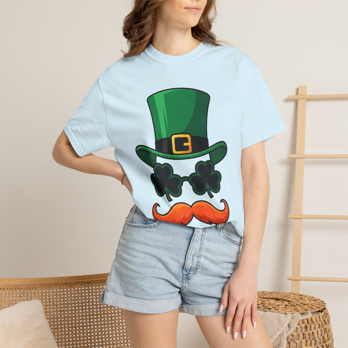 Leprechaun Hat Shirt St Patrick's Day Gag Unisex Gift Illustration Tee Top Hat