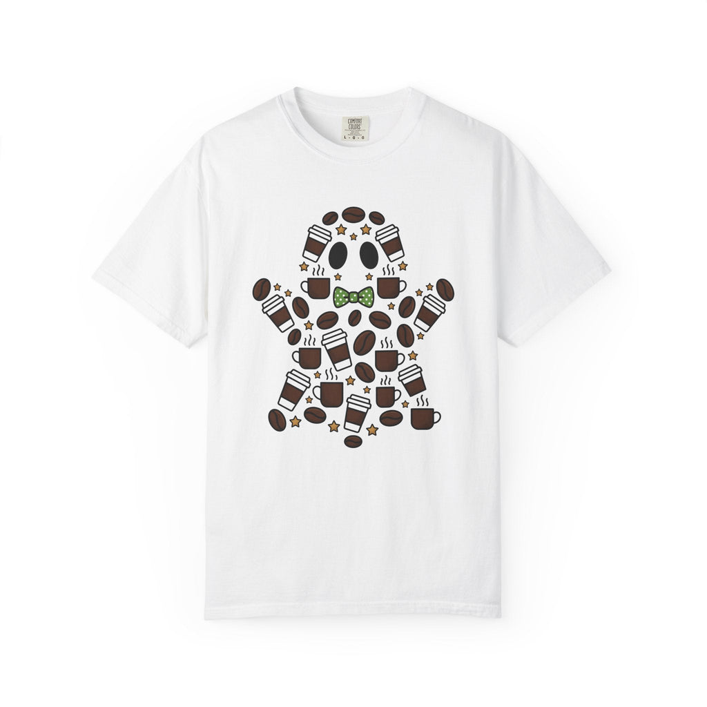 Ghost Coffee Shirt Halloween Unisex Gift Cartoon Tee T-Shirt product image 1