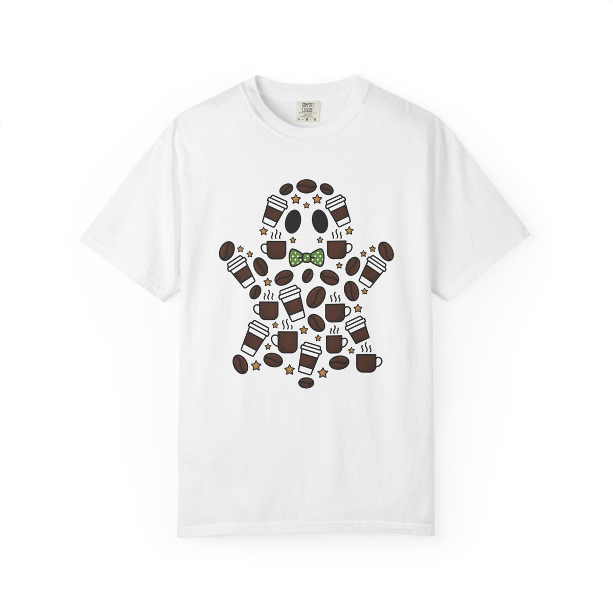 Ghost Coffee Shirt Halloween Unisex Gift Cartoon Tee T-Shirt product image 1