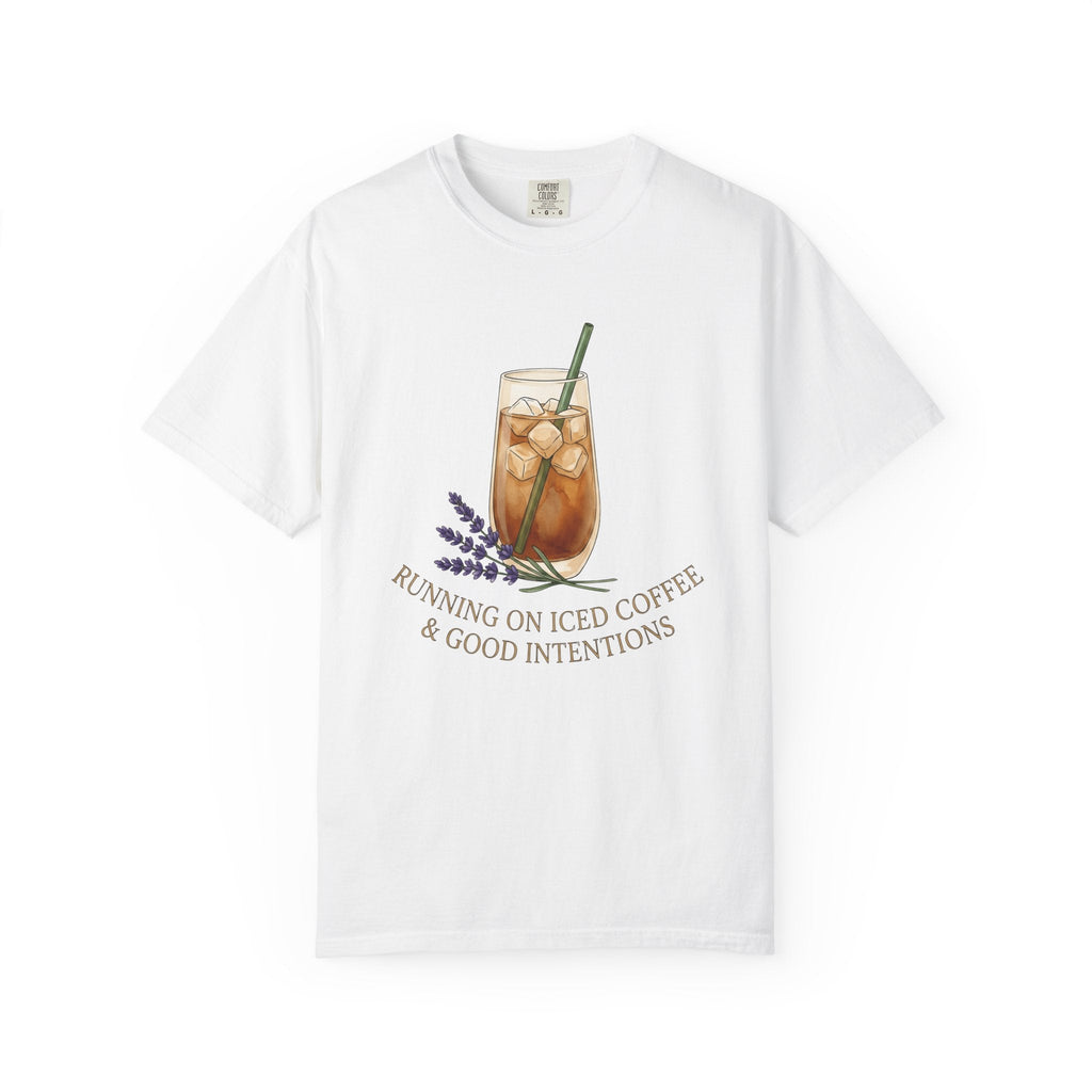Iced Coffee Shirt Floral Unisex Gift Watercolor Tee Cold product image 1
