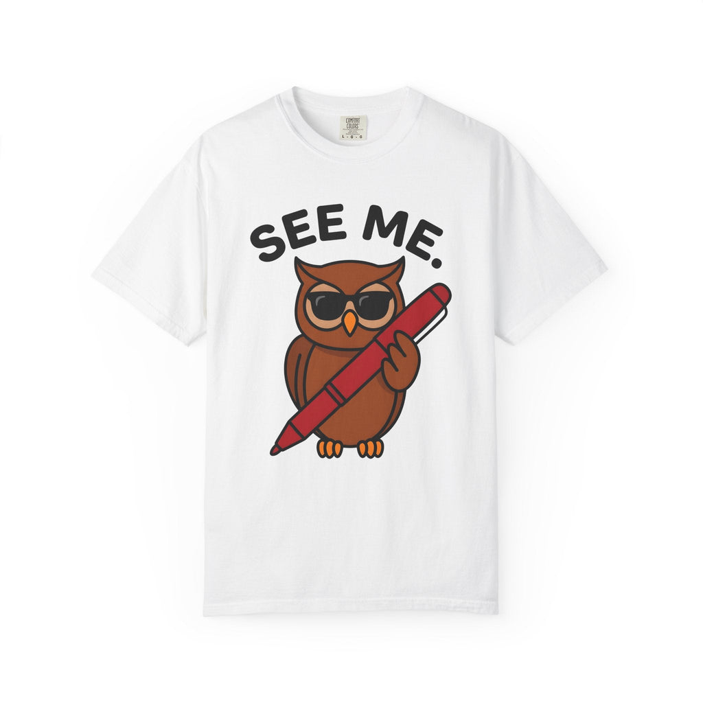 Owl Sunglasses Hand-Drawn T-Shirt – Cool Teacher Learning product image 1