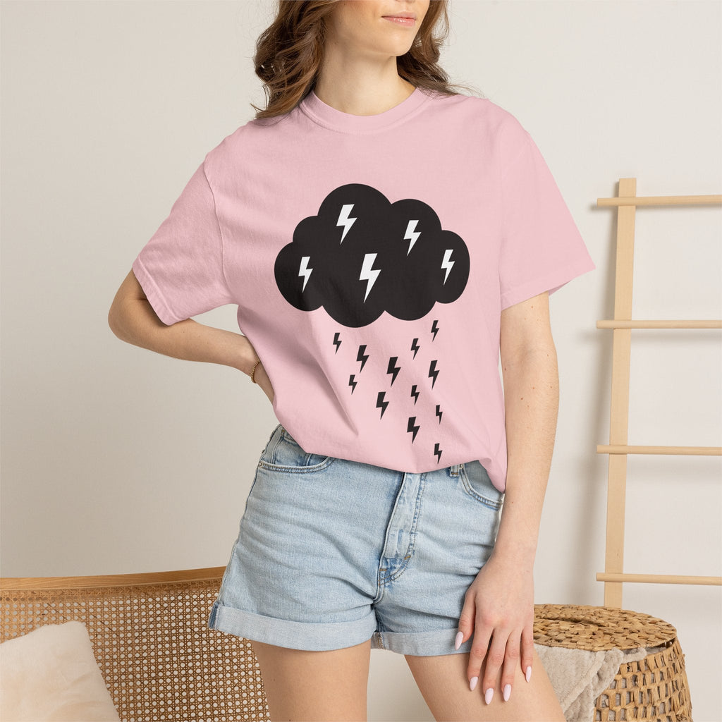 Dark Cloud Shirt Boho Chic Forecast Unisex Gift Flat Tee product image 12
