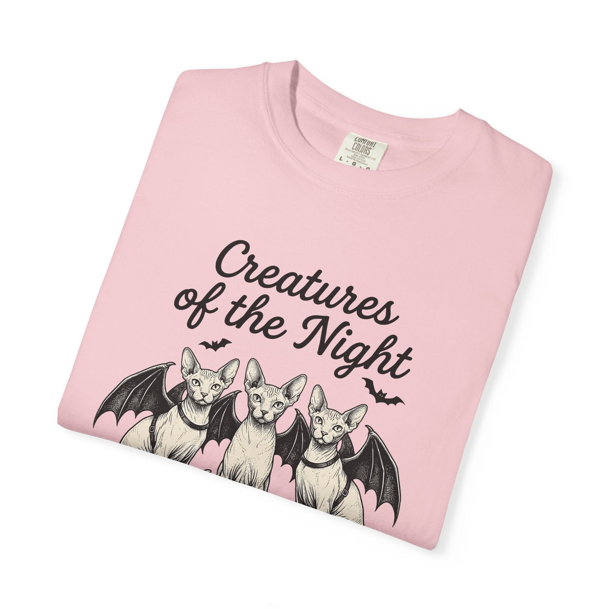 Sphynx Cat Bat Wings Shirt Autumn Unisex Gift Horror Tee product image 11