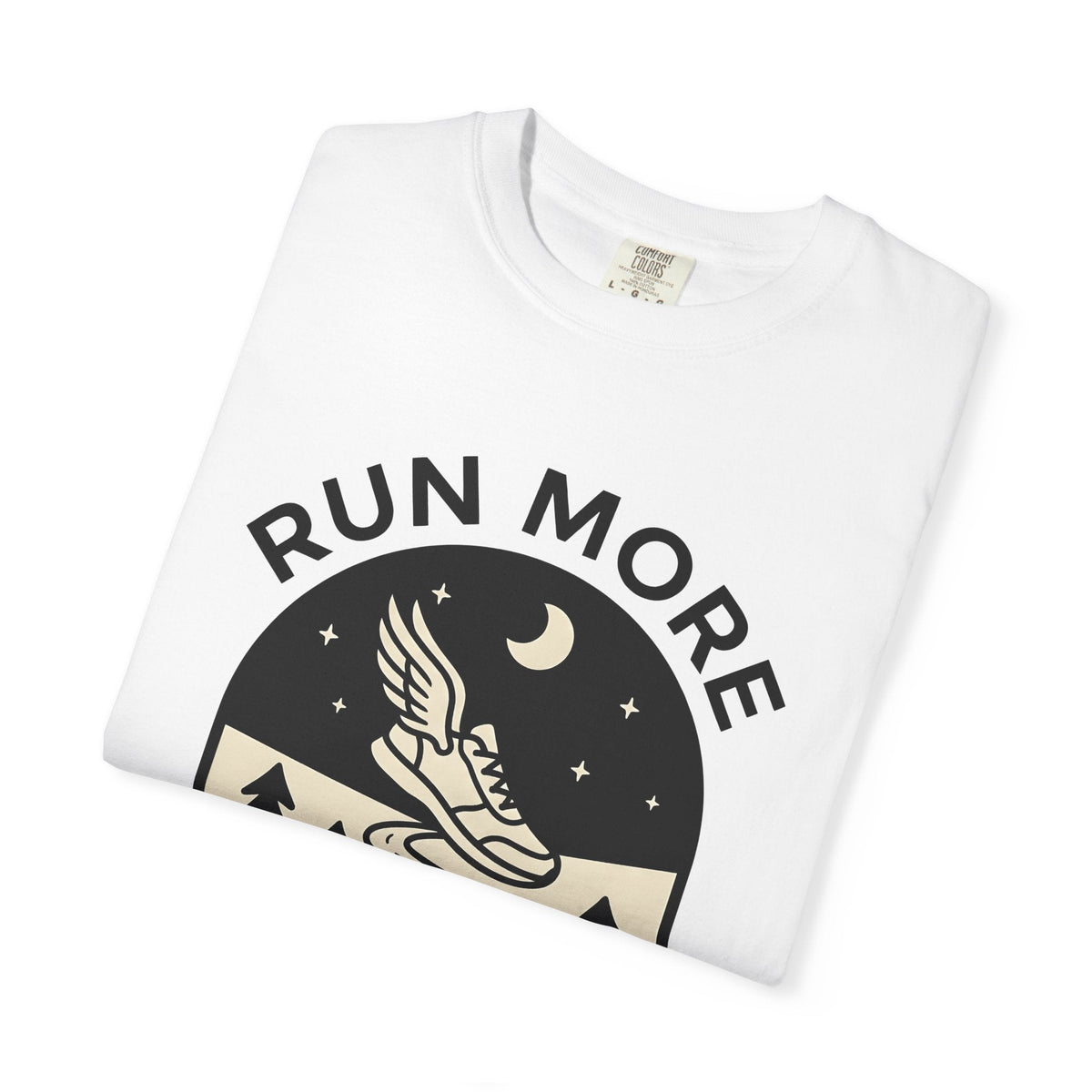 Winged Running Shoe Shirt Sports Outdoors Unisex Gift Minimalist Tee Flying Shoe