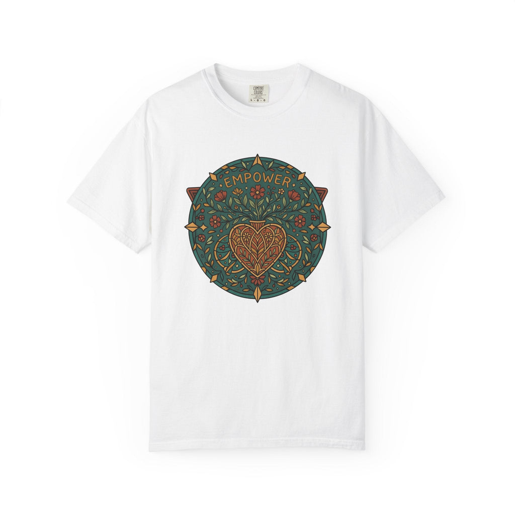 Heart Floral Mandala Shirt Boho Chic Empowerment Unisex product image 1