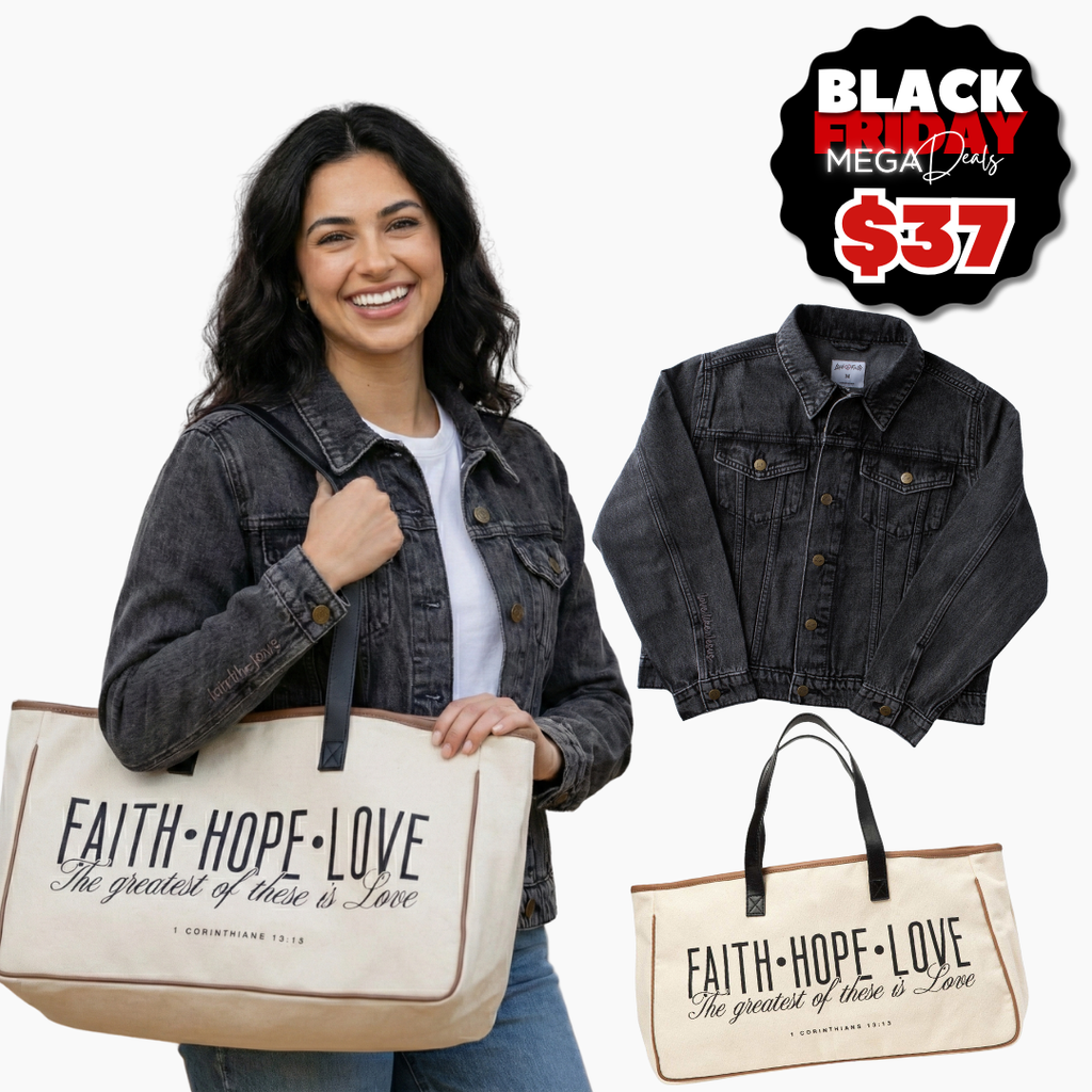 Denim Jacket & Canvas Tote Bundle product image 1