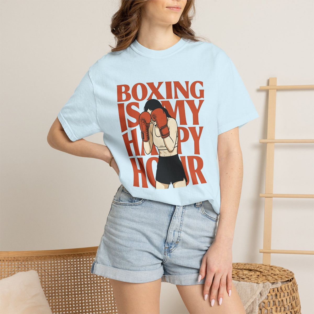 Woman Boxer Shirt Boxing Exercise Gift for Women Graphic product image 9