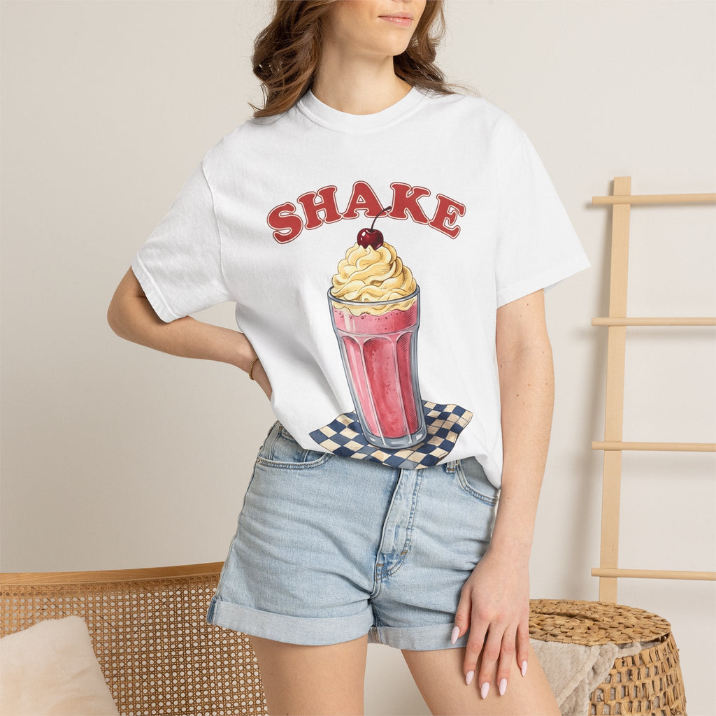 Milkshake Shirt Desserts Cafe Unisex Gift Cartoon Tee Shake product image 6