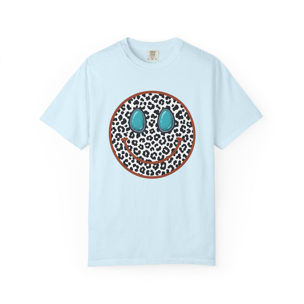 Leopard Print Smiley Face Shirt Animal Boho Unisex Gift product image 2