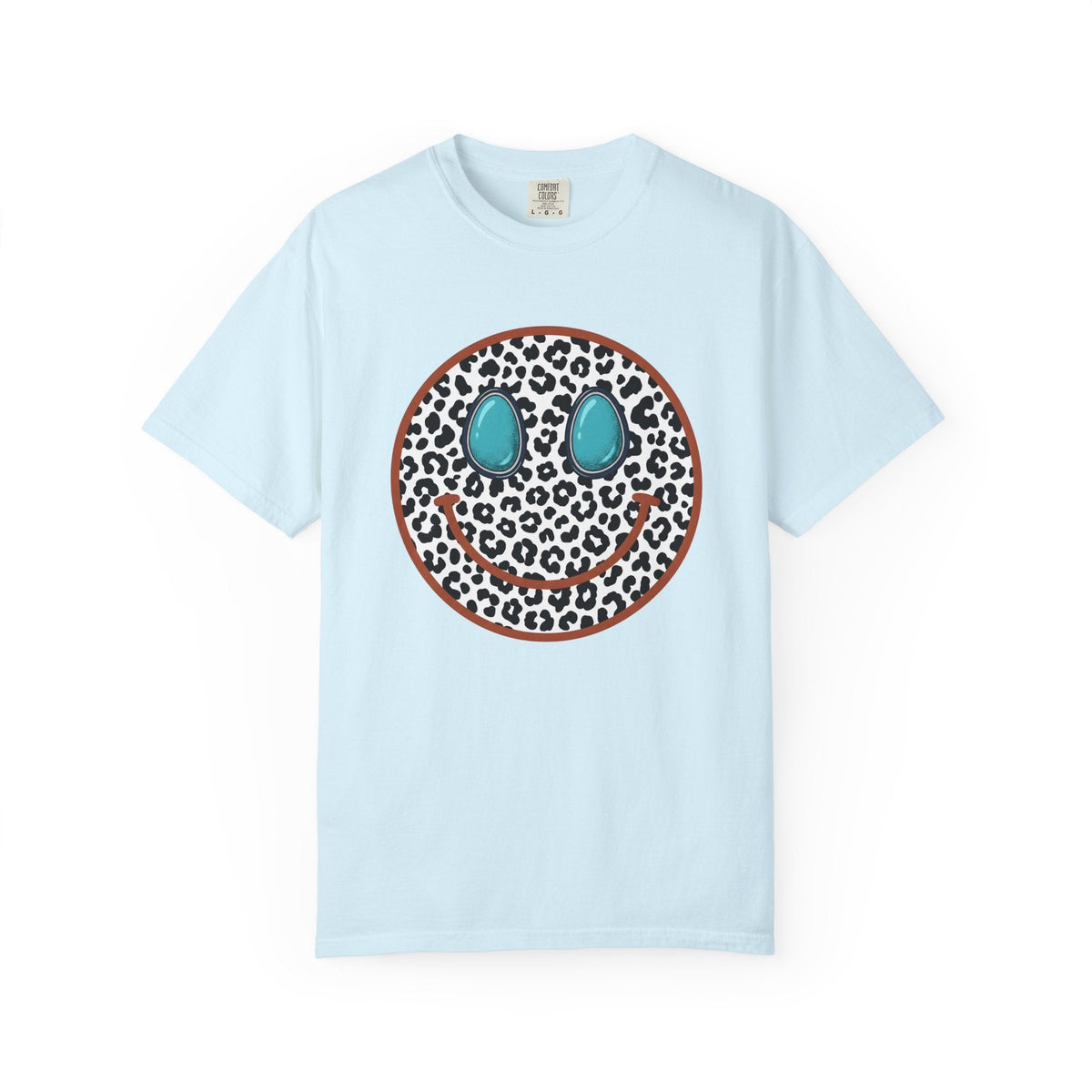 Leopard Print Smiley Face Shirt Animal Boho Unisex Gift product image 2