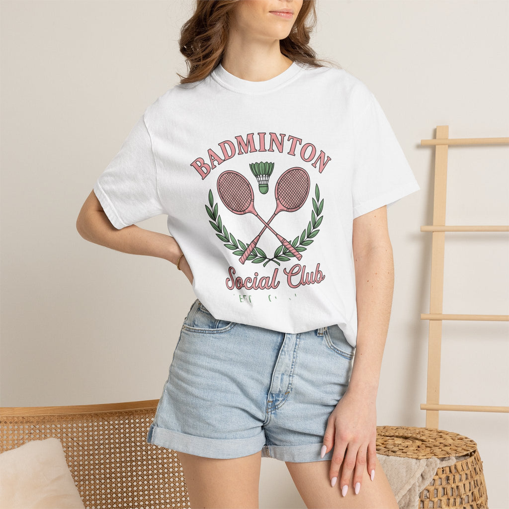 Badminton Racquets Shirt Association Unisex Gift Line Art product image 6