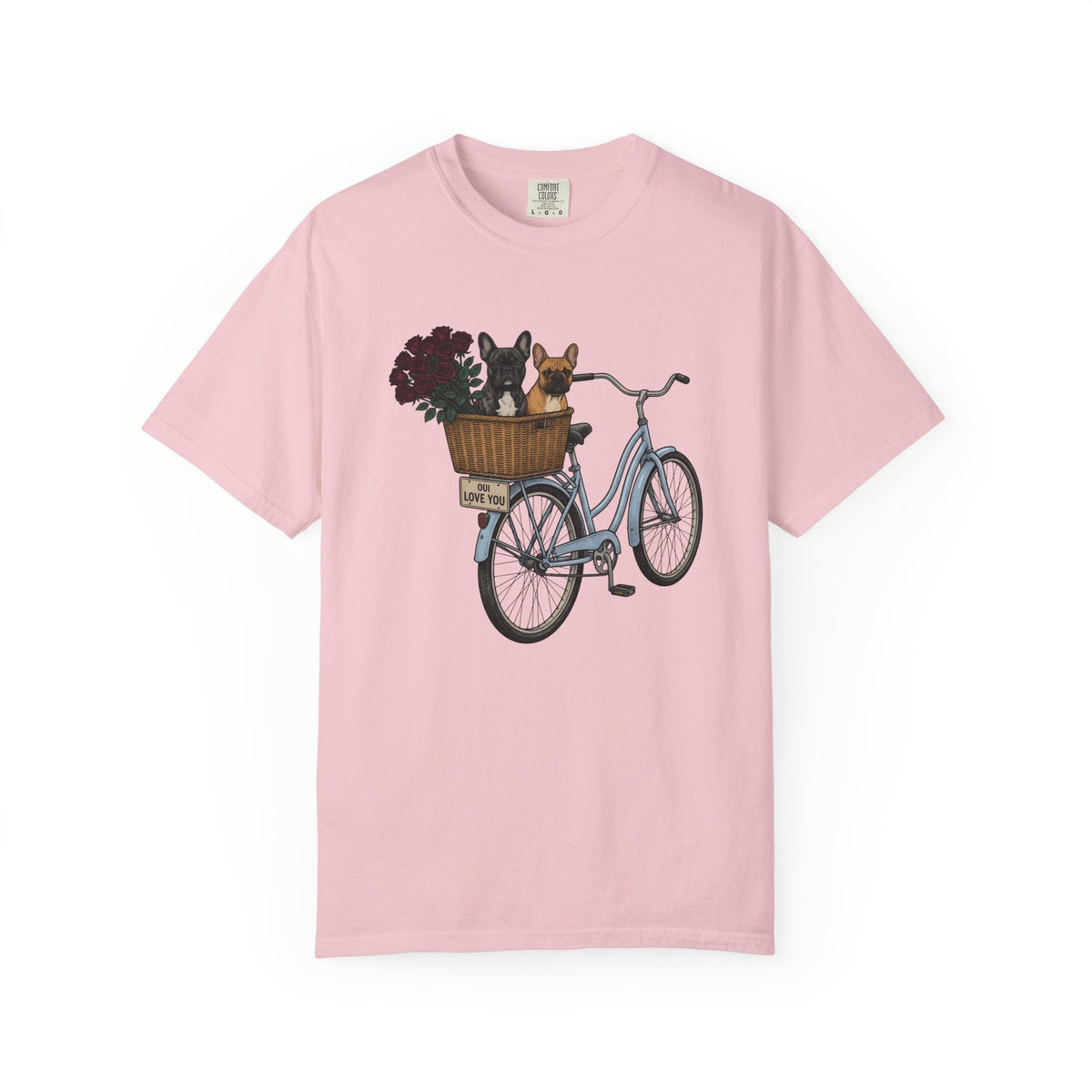Frenchie Bike Shirt Valentines Day Puppy Gift Women Rustic product image 3