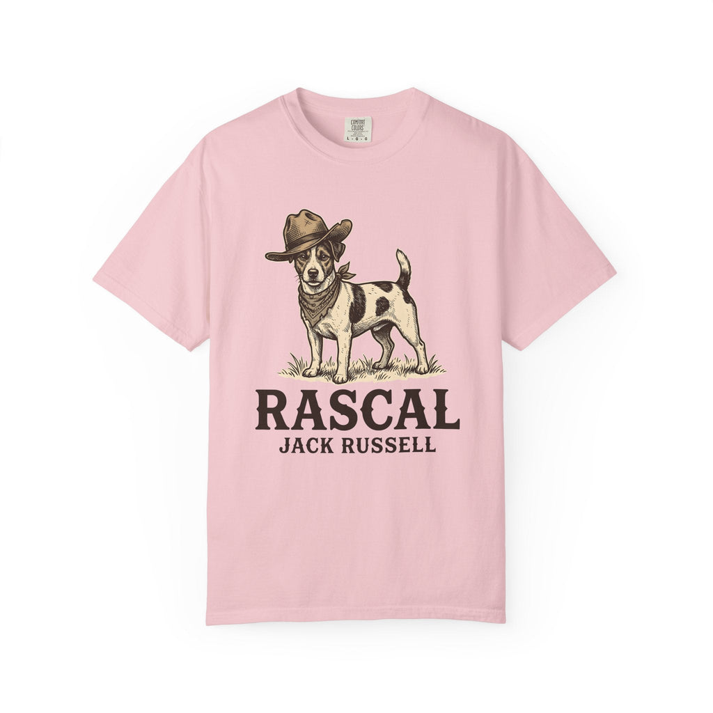 Jack Russell Shirt Dog Rodeo Gift Women Antique Tee Terrier T-Shirt Dog Fan Vintage Tshirt Cowboy Graphic Line Art Stetson Hat Tshirt