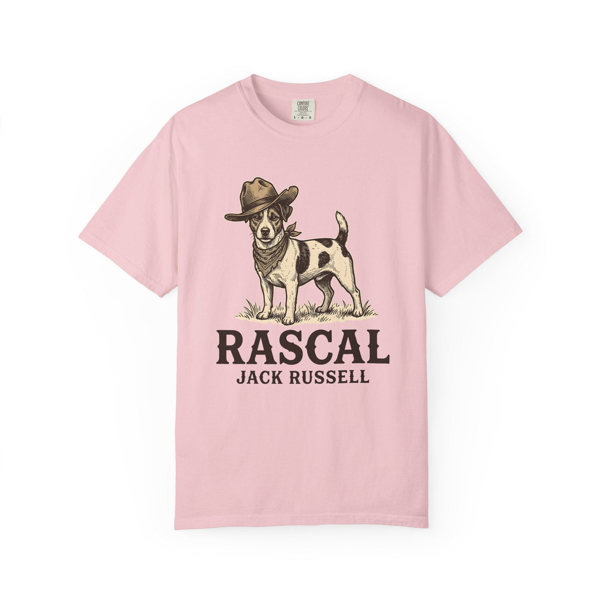 Jack Russell Shirt Dog Rodeo Gift Women Antique Tee Terrier T-Shirt Dog Fan Vintage Tshirt Cowboy Graphic Line Art Stetson Hat Tshirt