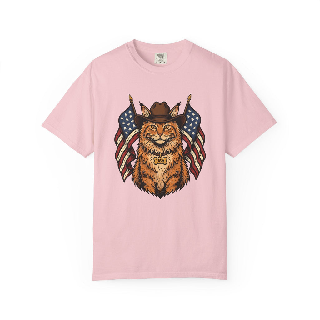 Cowboy Cat Vintage T-Shirt – Patriotic 4th of July Kitty product image 3