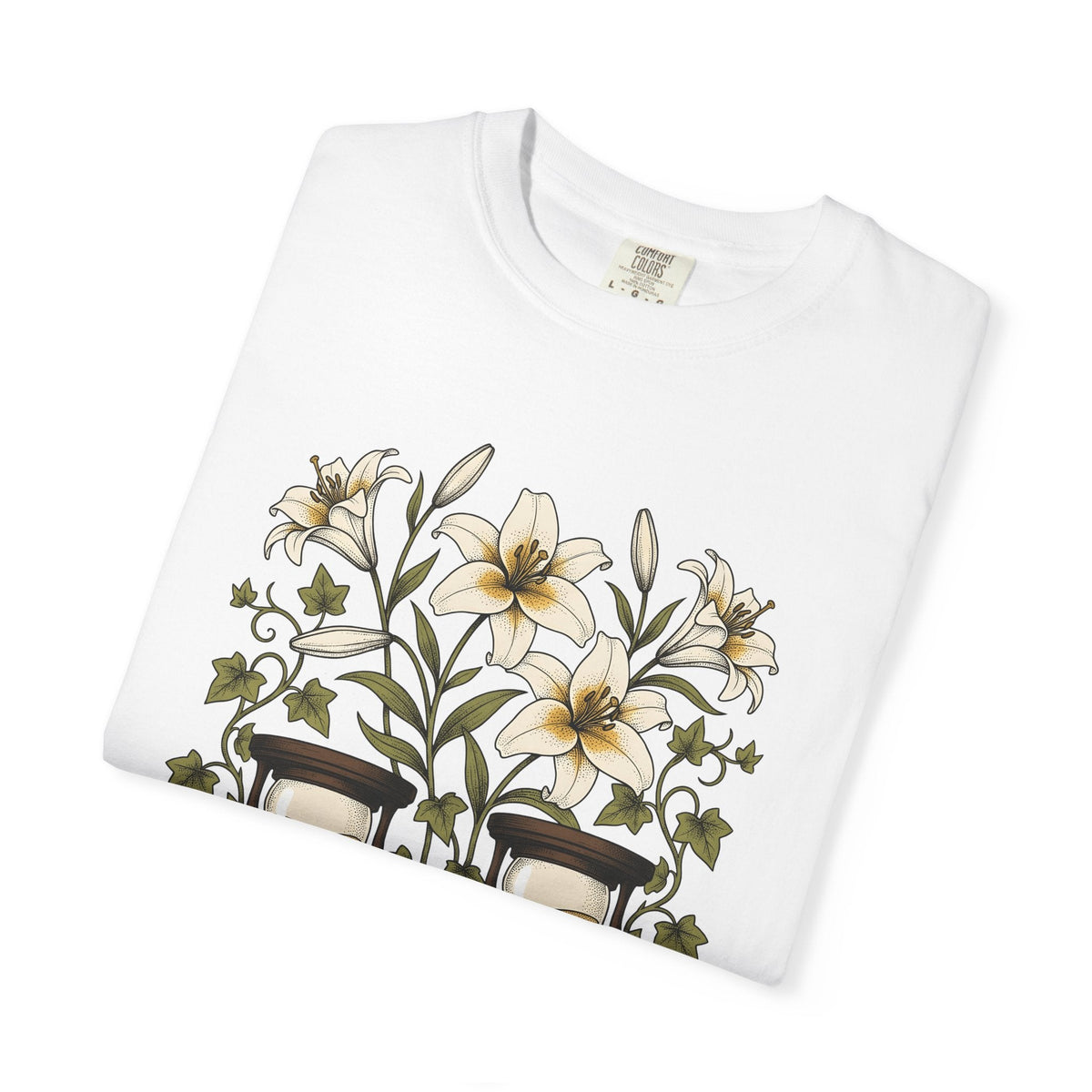 Lily Clock Shirt Holiday Garden Unisex Gift Plant Tee product image 5