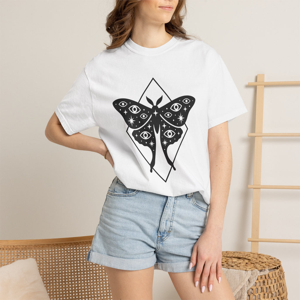Moth Illustration Shirt Boho Chic Astrology Unisex Gift product image 6