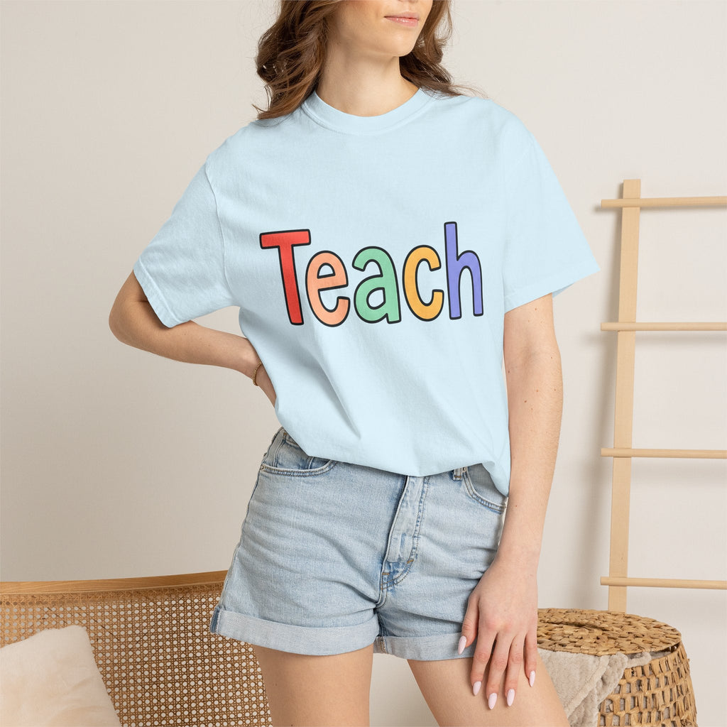 Colorful Teach Text Shirt Teachers Education Unisex Gift product image 9
