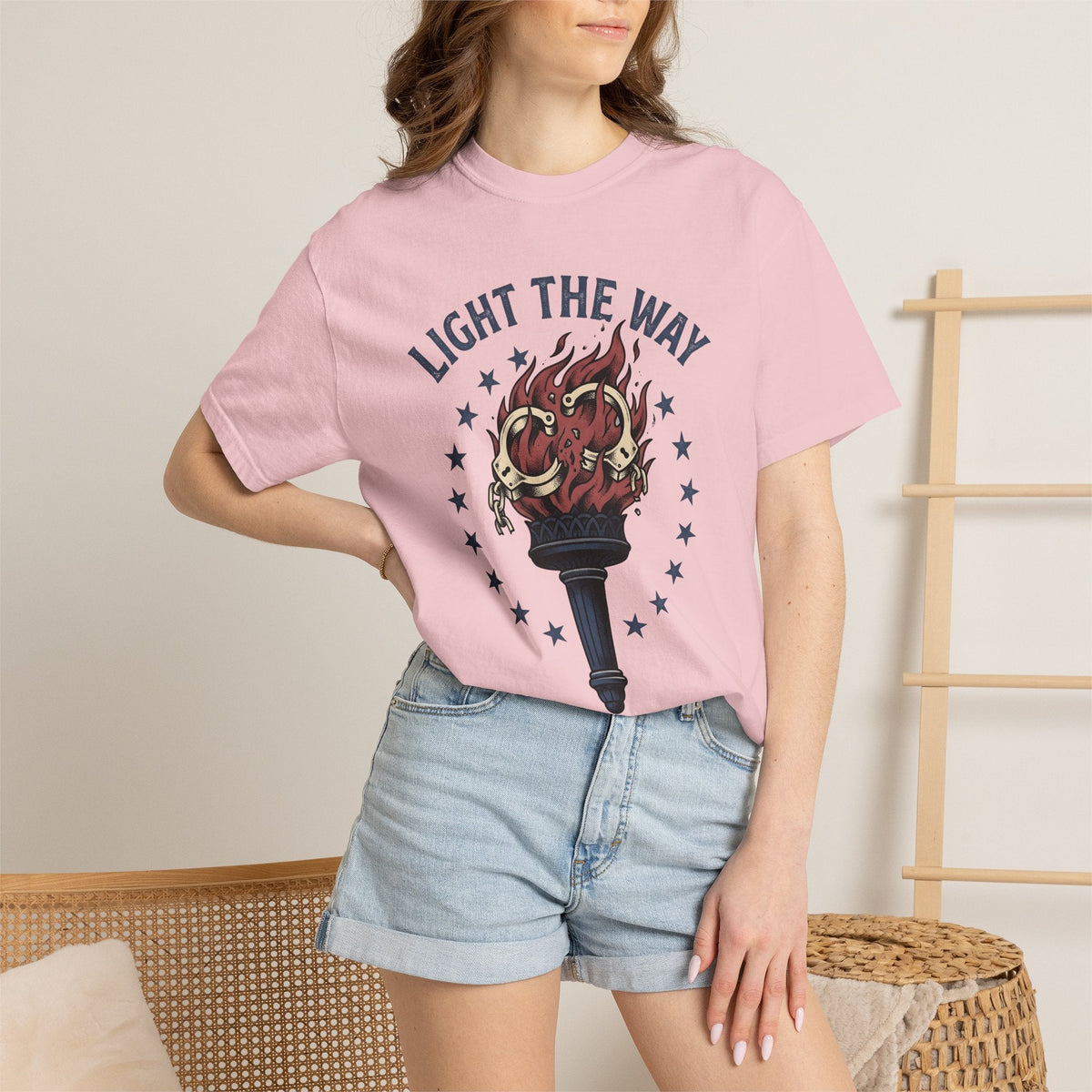 Freedom Torch Shirt America Liberty Unisex Gift Retro Tee product image 12